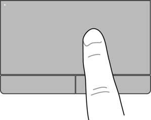 TouchPadin oikea ja vasen painike toimivat kuten ulkoisen hiiren painikkeet.