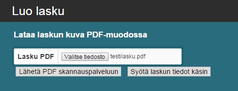 9 Ostolasku -näkymä Apix Laskumappi-palvelulla saapuneiden laskujen lisäksi järjestelmällä voidaan luoda muita ostolaskuja hallittavaksi Ostolasku -näkymässä.