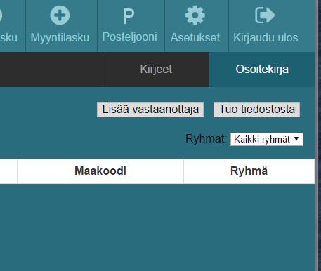 14 1. Valitse Tuo tiedostosta 2. Valitse tuotava tiedosto 3. Tarkista tuotavien osoitteiden tiedot.