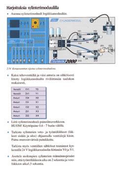 Laitteiden käyttö mittausharjoituksissa: Mittausharjoituskirjan sisältö: VÄLINEISTÖ Logiikkamoduuli Sylinterimoduuli Keskuskojemoduuli Liikennemoduuli Kuulien lajittelu Opiskeluohjelma