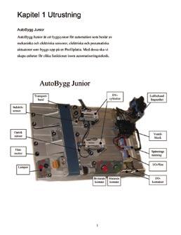 PLC:llä Autobygg Junior on automaation rakennusjärjestelmä joka sisältää