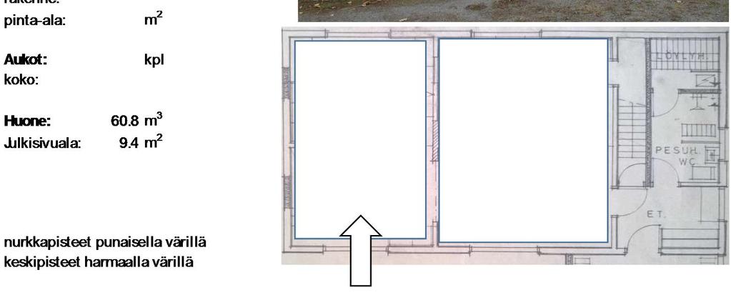 5 f [Hz] 8 125 8 125 315 f [Hz] 8 12 31 Kolme kaiutinta ja tehovahvistinta tuottavat testiäänen seinälle Äänenpainetaso ulkoseinällä mitataan 5