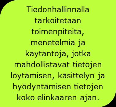 Määritystyön lähtökohdat Mitä tarkoitamme