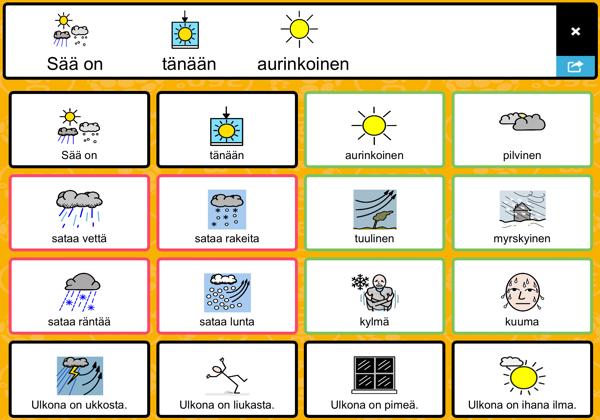 Aika ja sää Aika ja sää -osiota voidaan hyödyntää esimerkiksi erilaisissa aamunavauksissa /