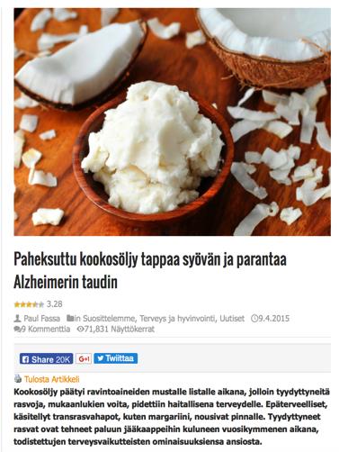 Netti on täynnä hölynpölyä koskien ravintoa ja syöpää. Älä niele purematta. Varo valemedioita (mm.