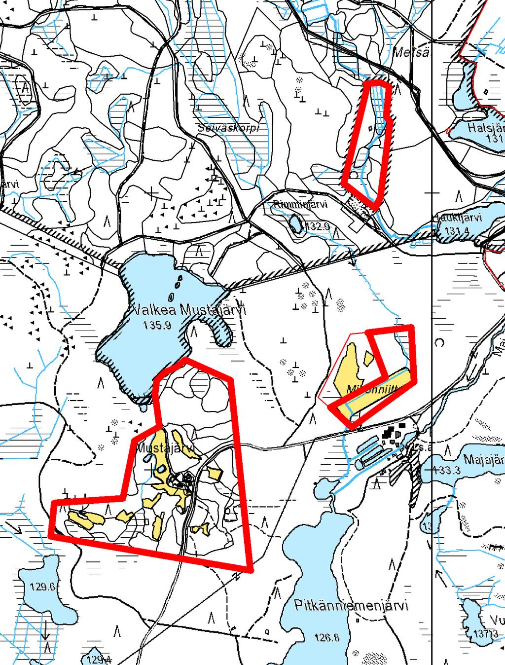 LIITE 1: Mustajärven tila 1:10000