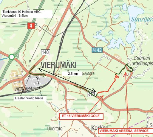 MK 15 LÄHTÖ JA MAALI HAALARIHUOLTO TEIDEN 140 JA 363