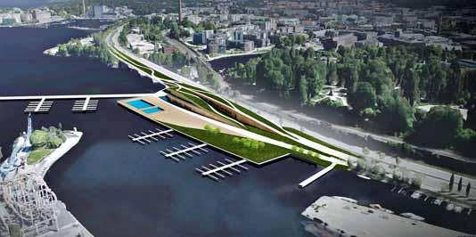 Särkänniemen kupeeseen Näsijärven rannalle on Särkänniemen yleissuunnitelmassa osoitettu alustava paikka Järviluontokeskukselle toimintoineen.