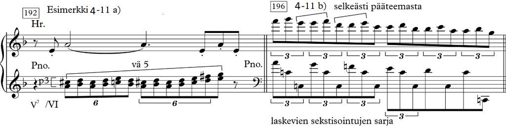 16 Tahdissa 184 jouset aloittavat S 1.1 -materiaalilla ja tahtia myöhemmin pianosolisti yhtyy mukaan variaatiolla samasta teemasta.