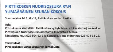 Pyhäjoen kunta ilmoittaa korttelin 258 asemakaavan muutosehdotuksen nähtäville