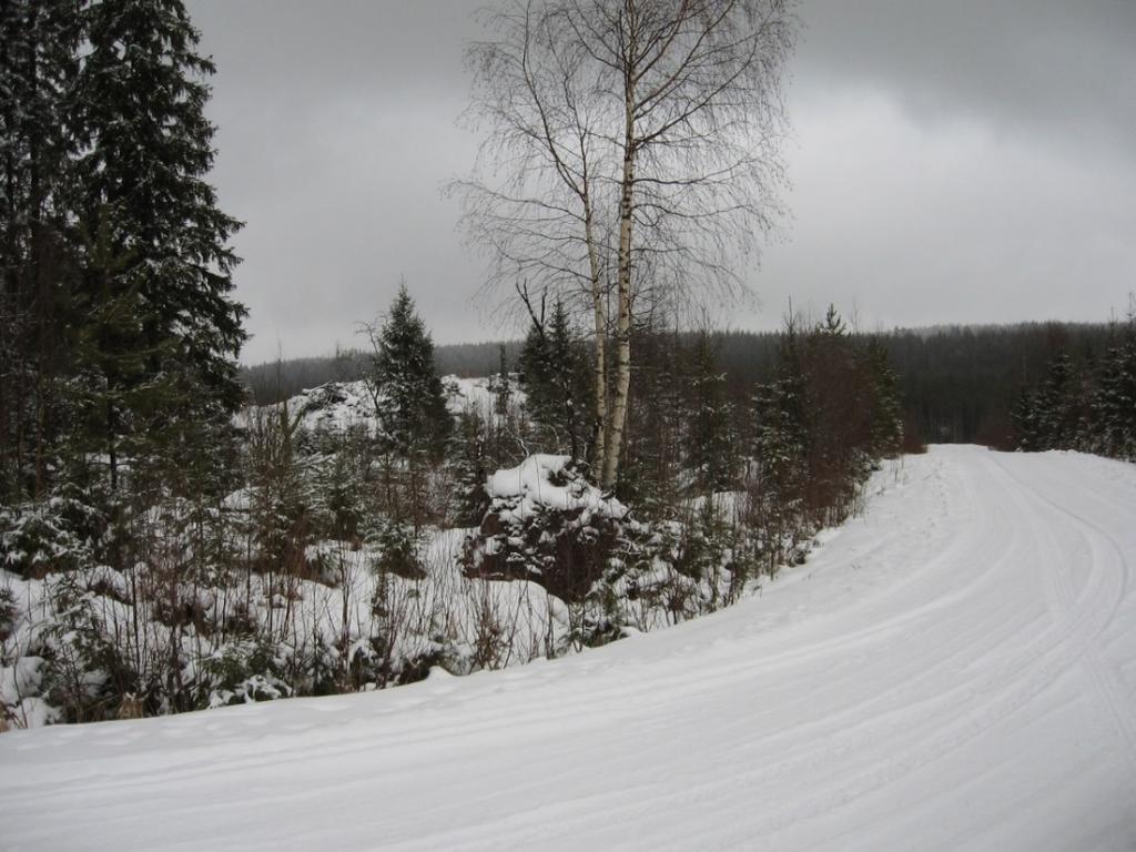 88 Kuva 23. Heikinjärventien risteys potentiaalisen tuulivoima-alueen eteläosassa. Maastokäynti 2014.