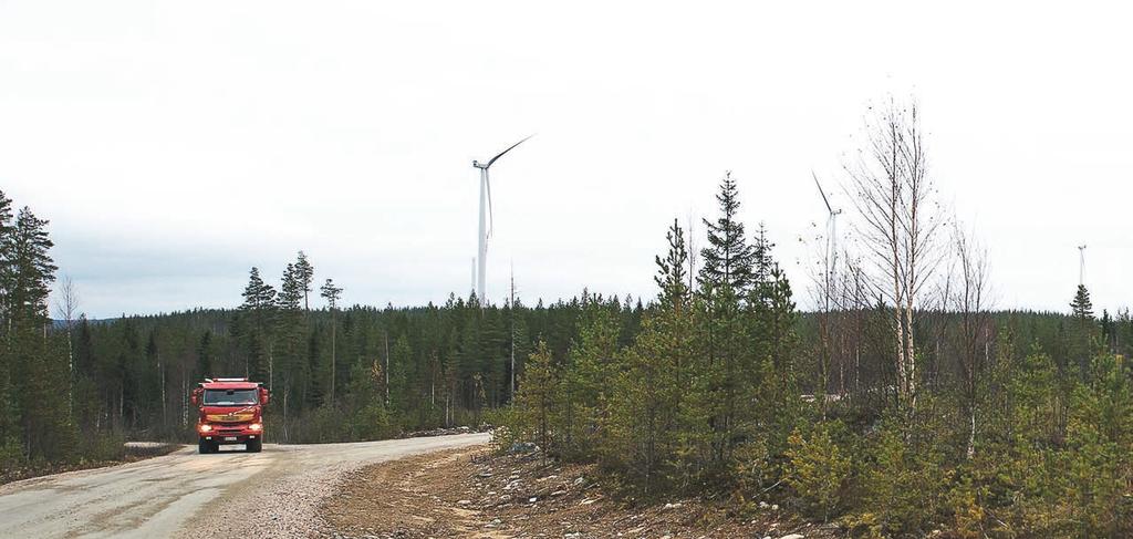 teemaa Rivakalla tahdilla tuulivoimala käyntiin Olli Takalammi katselee Kainuun korpikuusten yli ja myhäilee.