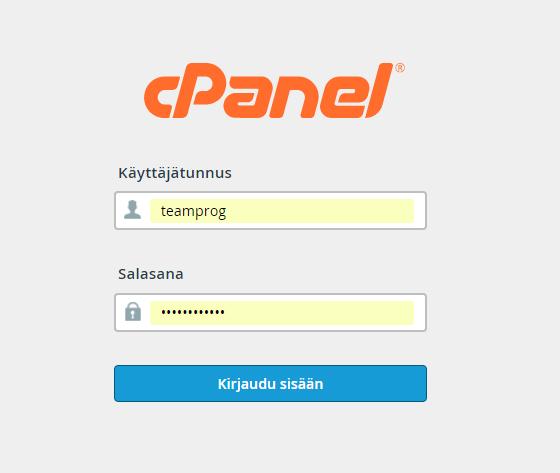 CPanel) ja sisällönhallinta (esim.