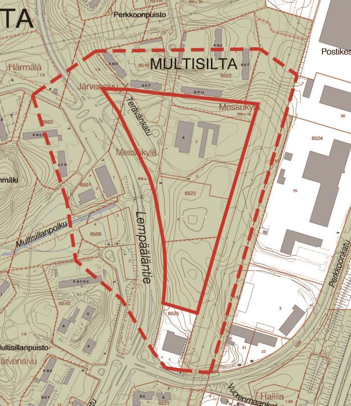 TAMPEREEN KAUPUNKI 17.1.2017 MULTISILLAN KOULUN ALUE YMPÄRISTÖINEEN: UUSI ASUINKORTTELI JA PÄIVÄKOTI. Asemakaava nro 8647. Diaarinumero: TRE: 6202/