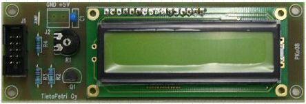 12 Kuva 4. LCD-näyttölevy. (LCD-näyttölevy, 1.4.2013) Kuva 5. LCD-näyttölevyn kytkentäkaavio. (LCD-näyttölevyn kytkentäkaavio, 1.4.2013) 2.2.2 RS-232 -liitäntälevy RS-232 -liitäntälevy (Kuva 6.