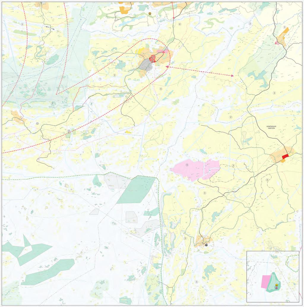 Maankäytön muutokset Turunmaalla: Parainen: keskustatoimintojen alue C: laajennus työpaikkatoimintojen alue TP: Saaristotie - Kalkkitie suoja- tai konsultointivyöhyke sv: seveso III -mukaiset