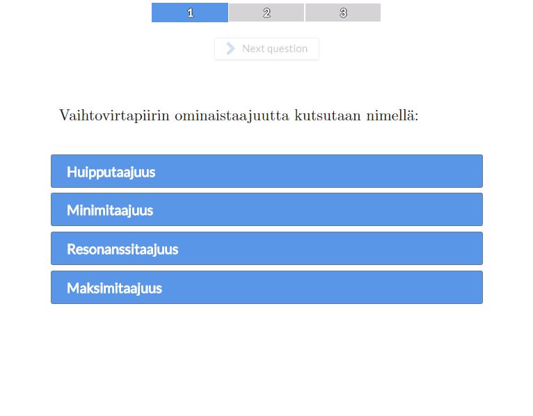 56 8 Liitteet Liite 1 Kysymys-vastaus tehtävä.