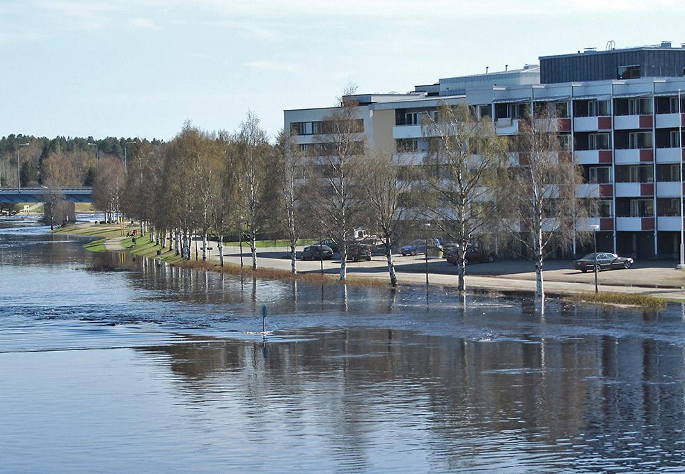 ROVANIEMEN TULVARISKIALUE Rovaniemi sijaitsee Kemijoen ja Ounasjoen yhtymäkohdassa, jossa pahin tulva syntyy silloin kun Kemijoen ja Ounasjoen tulvahuiput sattuvat yhtä aikaa keväällä.