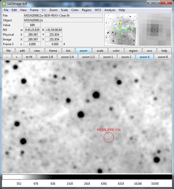 M31N 2008-12a Outbursts: - 2008 Dec 26 2009 Dec 03 2010 Nov 20 2011 Oct 23 2012 Oct 19 2013 Nov 28 2014 Oct 03