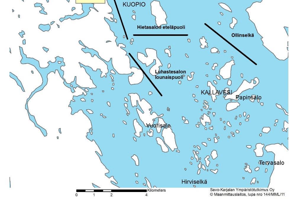 Vuonna 2012 kesäkuun troolausta ei voitu toteuttaa kalastusyhtymä Parviaisen troolikaluston rikkoutumisen vuoksi. Elokuun troolaus toteutettiin tarkkailuohjelman mukaisesti 9.-10.8.2012. Kartta 6.