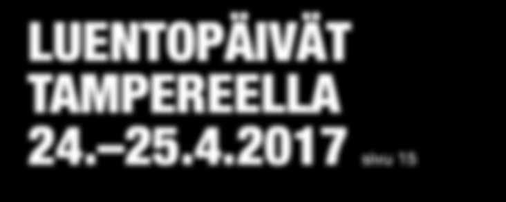 yhdistyslehti I 1/2017 TEEMANA MIKROBIOLOGIA LUENTOPÄIVÄT TAMPEREELLA