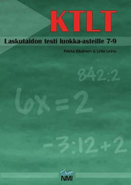 luokka-asteille 1 3 normitettu testi lukukäsitteen ja laskutaitojen oppimisvaikeuksien seulontaan.