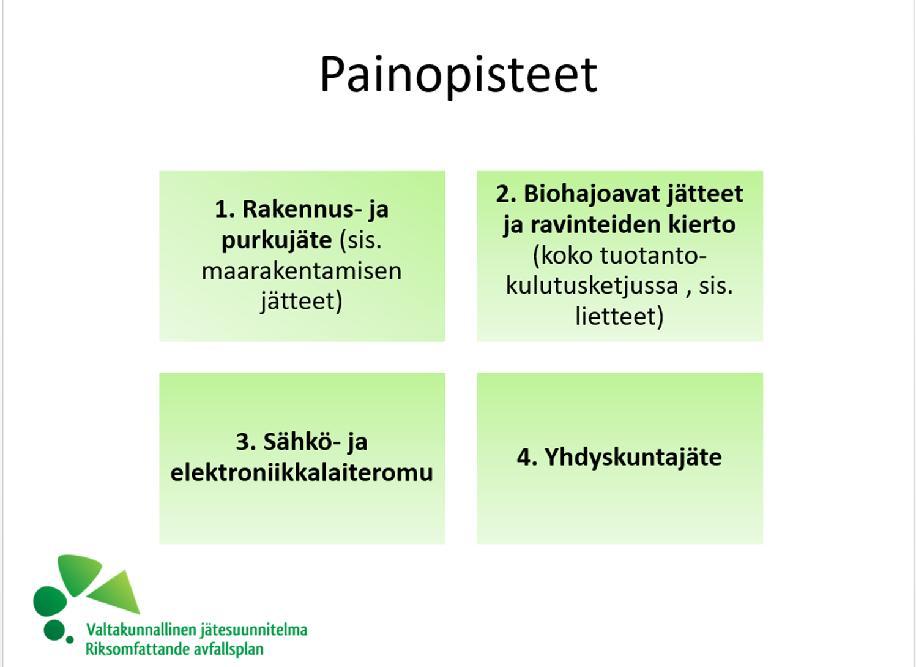 yhteistyöryhmä Laaditaan alueen kiertotaloustiekartta korvaa aiemman alueellisen jätesuunnitelman