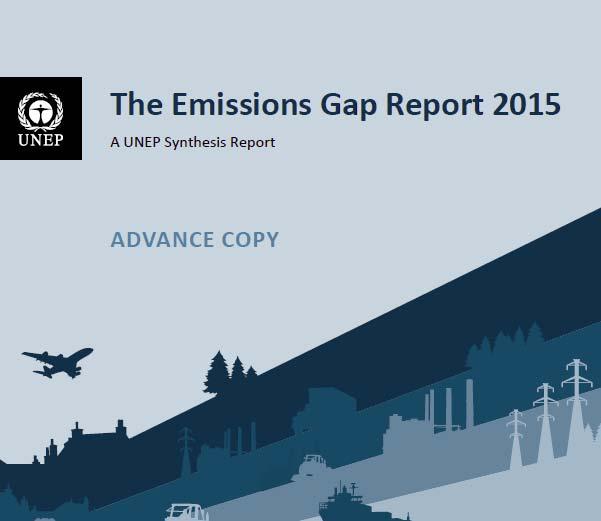 Big challenge in near future UNEP Gap Report 2015 There is Big Gap What we are now doing What we should do