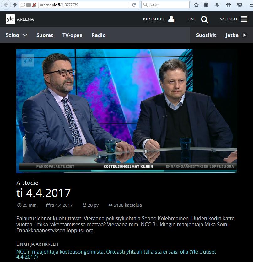 Kuivaketju10 esillä A sudio ti 4.4.2017 http://areena.yl e.