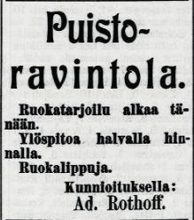 laisuuden. Pietarsaaren kaupunginvaltuutetut myönsivät kestikievarioikeudet kuitenkin korkeimman tarjouksen tehneelle rouva Betty Skutnabbille.