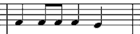 Koen, että tässä kappaleessa sekä melodia että säestykset ovat miltei samalla tasolla. Melodia kuitenkin hieman haastavampi kuin marimba- ja pikkurumpusäestys.