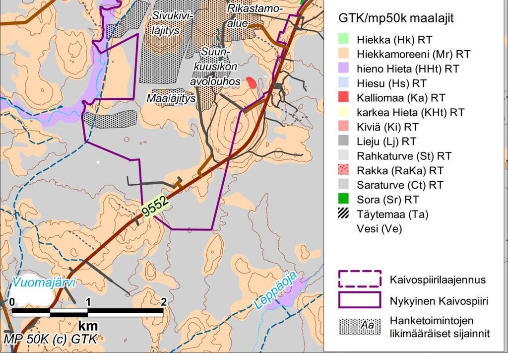 4 Maaperän geokemia Maaperän nykytilan geokemiallisen laadun kuvaus on laadittu Geologian tutkimuskeskuksen vuosina 1982 1994 (GTK 1995) keräämän moreeninäyteaineiston