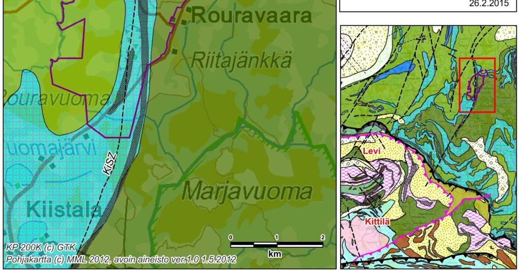 5 Pohjavedet Etäisyyttä suunnitellusta rikastushiekka-altaasta lähimmälle pohjavesialueelle, Paartoselkään, on reilut 7,5 km alueelta itäkaakkoon.