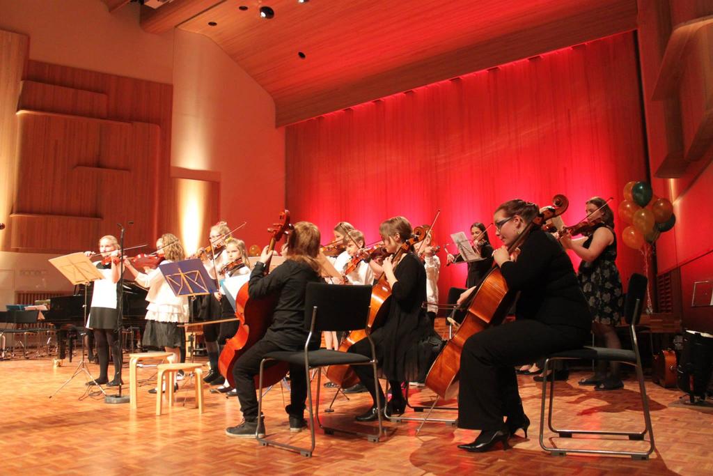 7.4 KONSERTIT (5-10h/vuosi) Suzukikoulu Oktaavian oppilaat esiintyvät paljon. Lukuvuoden aikana on useita konsertteja sekä oman koulun sisällä että koulun ulkopuolisissa tilaisuuksissa.