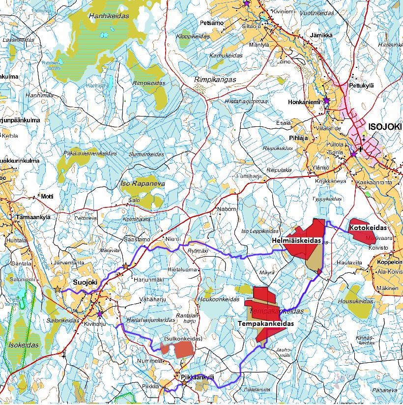 Läpiväärtin-Isojoen ja Teuvanjoen tuotantoalueet ja koekalastuskohteet Siironjoki LIITE 2.