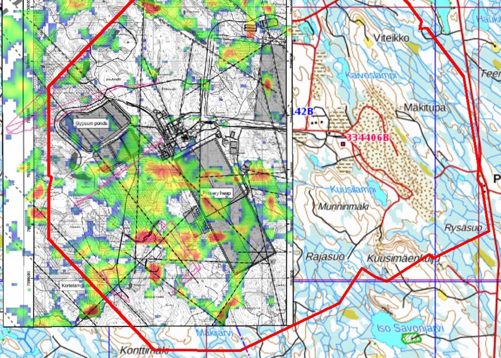 Vesitutkimus, 2005). Alueella on tehty mm. SLUG-mittauksia, raekokoon perustuvia määrityksiä sekä vedenjohtavuusmäärityksiä laboratoriossa.