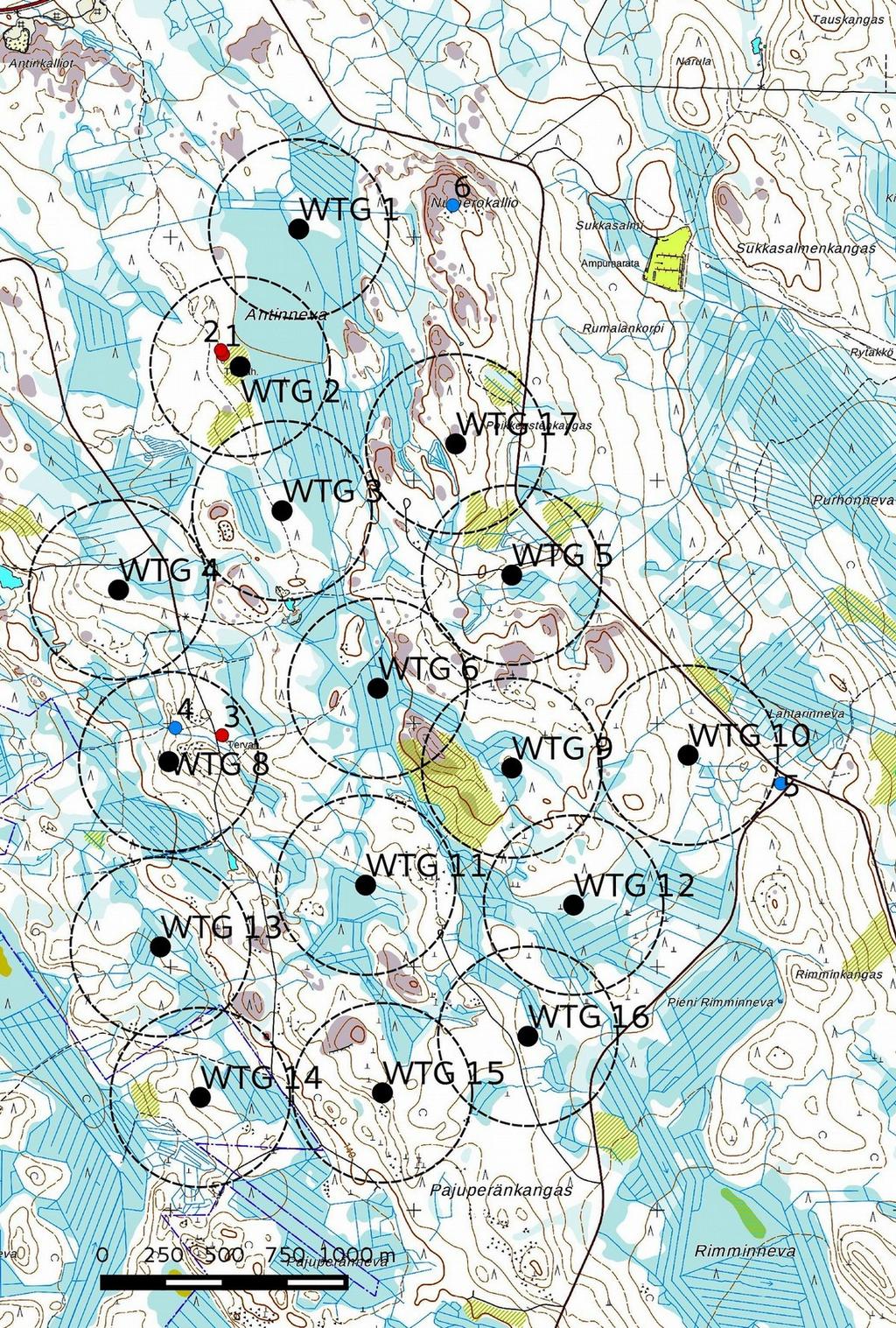 17 Kartta 7. Kohteet 1 6.