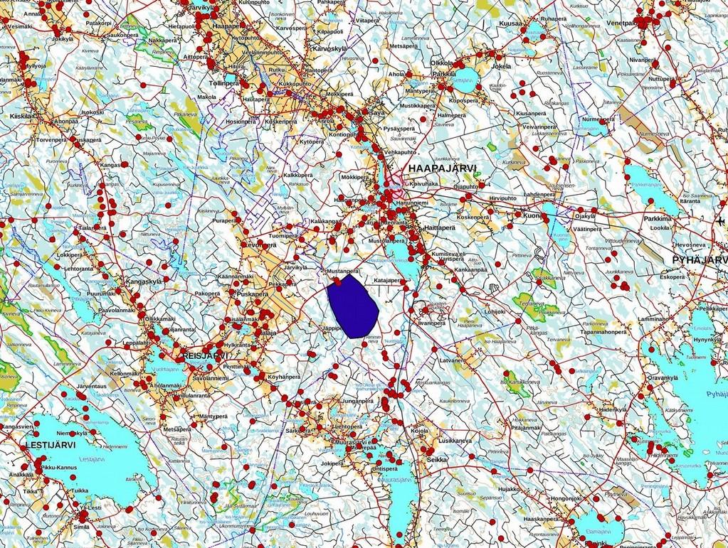 4 1. Perustiedot Inventointialue: Haapajärven Pajunperänkankaan tuulipuiston hankealue Haapajärven keskustasta 8,6 14,1 km etelälounaaseen Tilaaja: Pöyry Finland Oy Hankeomistaja: Infinergies Finland