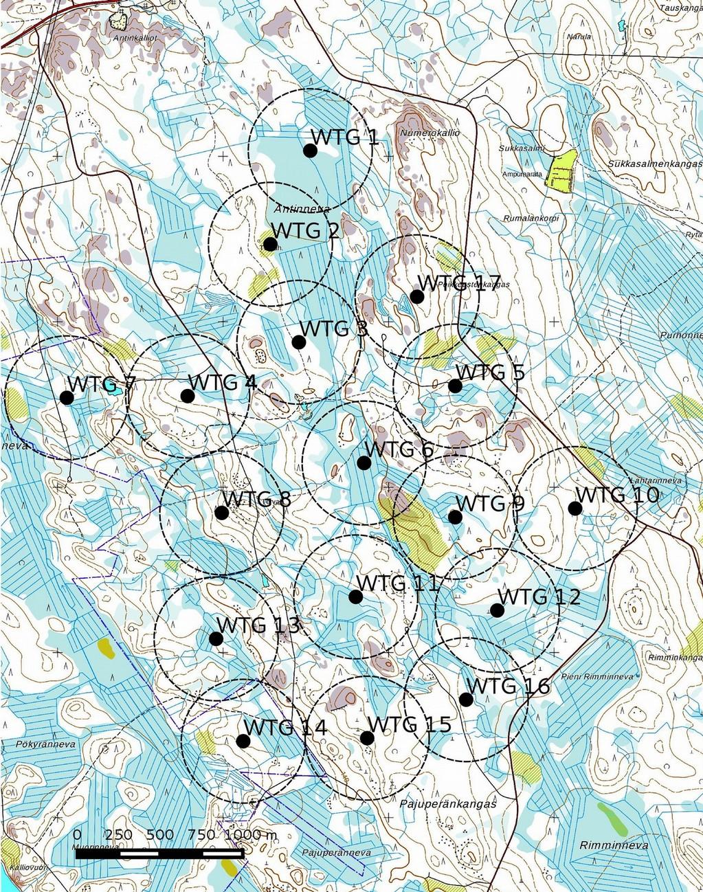 5 2. Inventoinnin lähtökohdat ja menetelmät Keski-Pohjanmaan Arkeologiapalvelu suoritti arkeologista inventointia Haapajärven Pajuperänkankaan tuulipuiston alueella, johon on suunniteltu 17