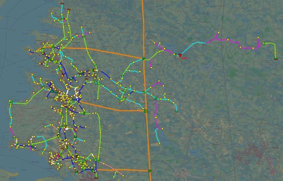 Haukiputaan Sähköosuuskunnan sähkönjakeluverkko koostuu 110 kv:n, 20 kv:n ja 0,4 kv:n verkoista.