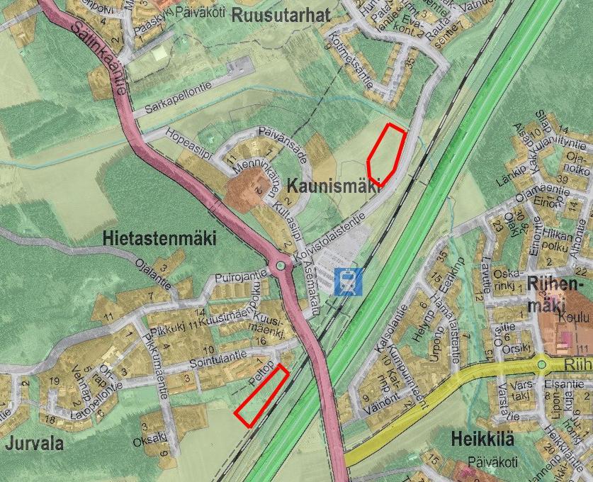 10 Taruma II, Hyökännummi Taruman kolmion alue liitetään Nummentien kautta osayleiskaavan mukaisesti osaksi Hyökännummen asuinalueita.