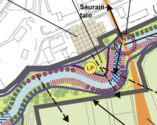 Nykyisessä kaavassa alue on varattu teknisille palveluille tai vaihtoehtoisesti puistoksi (ET/VP).