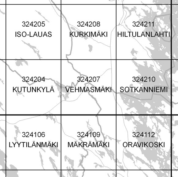 MAAPERÄKARTTA 1 : 20 000