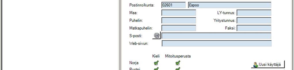 Ensimmäisellä kirjautumisella Febdok pyytää