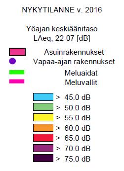 Asumiseen käytettävillä alueilla, virkistysalueilla taajamissa ja taajamien välittömässä läheisyydessä sekä hoito- tai