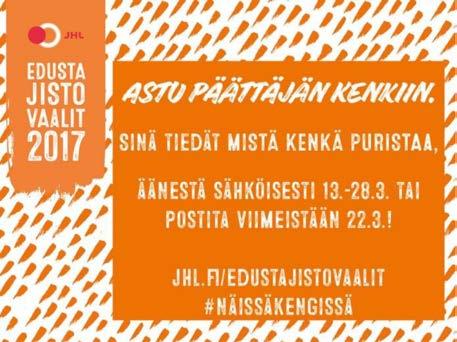 Aloitin vuonna 2012 aktiivisena toimijana Espoon hyvinvointi-alojen henkilöstö JHL ry 587:ssä, ensin alakohtaisena luottamusmiehenä ja jo samaisena syksynä varapääluottamusmiehenä.