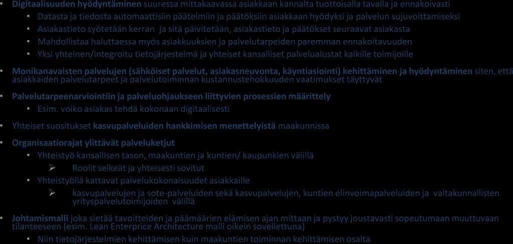 Kasvupalvelujen kehityskohteita
