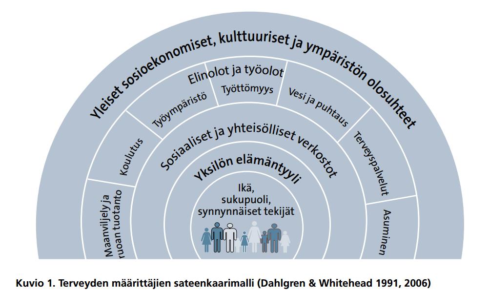 Kotoutumisen ulottuvuudet Sukupuoli Kielitaito Health literacy Maahanmuuton syy Sairaushistoria Osallistuminen Luottamus Terveyskäyttäytyminen Ennakkoluulot Rasismi