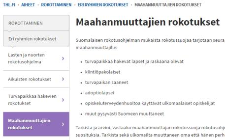 Terveydenhuollon kotouttamistoimenpiteet Perustieto sote-palvelujärjestelmästä sekä tartuntatautien oireista ja hoidosta Heti Alkuterveystarkastus, tartuntatautiriskin ja rokotussuojan arviointi