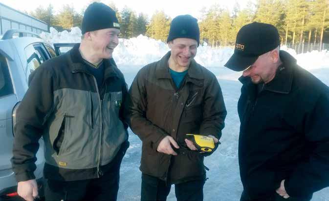 Yhdistyksien hankkimalla laitteella päästään jopa parhaillaan muutaman sentin tarkkuuteen, jos pyykkien niin sanottu RS - luku on riittävän pieni.